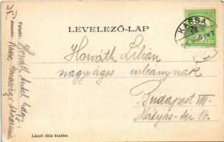 1915 Kassa, Kosice; Fő utca, Podleszny, László Fülöp, Breitner Mór, Strausz, Jelinek üzlete. László ...