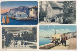 21 db RÉGI külföldi város képeslap vegyes minőségben / 21 pre-1945 mostly European town-view postcards in mixed quality