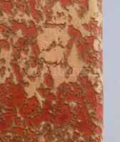 Tófej kerámia váza., Kézzel festett, jelzett, hibálan 31 cm