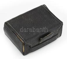 Utazó borotválkozó készlet, 3 alumínium dobozkában pamacs, penge és borotvavég