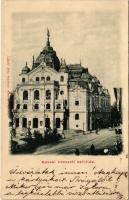 1902 Kassa, Kosice; Nemzeti színház. László Béla kiadása / theatre