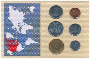 Kanada 2002-2003. 1c-1$ (6xklf) forgalmi összeállítás fóliatokban, közte 2002. 50c "II. Erzsébe...