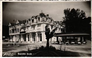 Szováta.fürdő, Baile Sovata; fürdő étterem terasza / spa restaurant&#039;s terrace