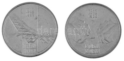 Jugoszlávia 1983. 10D Ni-sárgaréz "Neretvai csata 40. évfordulója" + 10D Ni-sárgaréz "...