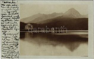 1903 Tátra, Magas-Tátra, Vysoké Tatry; Csorba tó / Strbské pleso / lake. photo (EK)