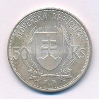 Szlovákia 1944. 50K Ag "Függetlenség 5. évfordulója" T:AU,XF patina, kis karc
Slovakia 19...