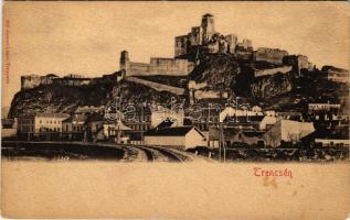 Trencsén, Trencín; vár, vasútvonal. Gansel Lipót 233. / Trenciansky hrad / castle, railway line (EK)