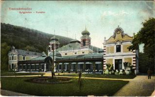 1909 Trencsénteplic, Trencianske Teplice; Gyógyterem. Wertheim Zsigmond kiadása / Kursalon / spa (EK...