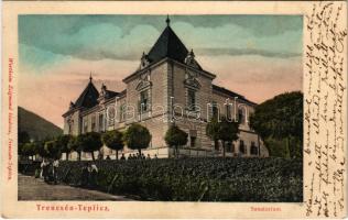 1904 Trencsénteplic, Trencianske Teplice; szanatórium. Wertheim Zsigmond kiadása / sanatorium (fl)