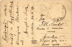 1931 Budapest XVI. Cinkota, Tanítónőképző intézet, vasútállomás vasutasokkal. Art Nouveau (Rb)