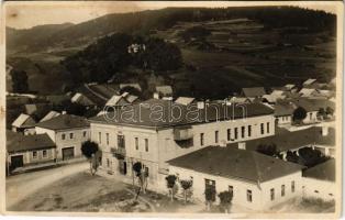 Merény, Vagendrüssel, Nálepkovo, Vondrisel; szálloda, gyógyszertár / hotel, pharmacy. photo (vágott / cut)