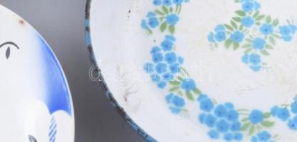 3 db Gránit kerámia tál + egy Csepel zománc tál d:25 cm