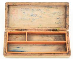 Festett fa tolltartó 24 cm