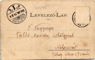 1900 Feketehegyfürdő, Feketehegy, Cernohorské kúpele (Merény, Vondrisel, Nálepkovo); főforrás, zenep...