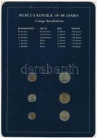 Bulgária 1974. 1s-50s (6xklf), "Coin Sets of All Nations" forgalmi szett felbélyegzett kar...