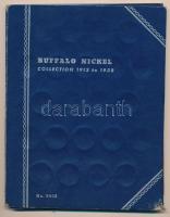 Buffalo Nickel collection 1913 to 1938, Whitman Publishing Company érmeberakó album használt állapotban  Buffalo Nickel collection 1913 to 1938, Whitman Publishing Company, coin folder in used condition