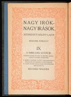 Richard Wagner: A Nibelung gyűrűje. Ford.: Lányi Viktor. Számozott példány. 1924, Genius, műbőr kötés. A fordító által dedikált.