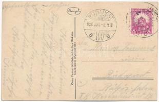 1926 Lillafüred (Miskolc), Hámori kisvasút, gőzmozdony, vonat. Orosz Ferenc felvétele és kiadása