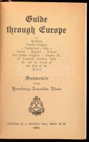 Guide through Europe. Souvenir of the Hamburg-Amerika Link Berlin, 1914, J. Hermann Herz, egészvászo...