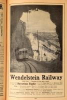 Guide through Europe. Souvenir of the Hamburg-Amerika Link Berlin, 1914, J. Hermann Herz, egészvászo...