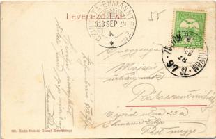 1913 Tiszolc, Tisovec; Fogaskerekű vasúti híd, iparvasút. Kreisler József 161. (W.L. ?) / cogwheel i...