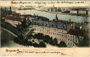 1904 Budapest I. Kilátás az országházra. Taussig Arthur 3265. (Rb)