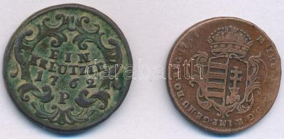 Vegyes: 1765. Rézdenár "Mária Terézia / zárt korona" + Csehország / Történelmi tartomány 1...