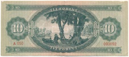1949. 10Ft "A 050 093092" T:F kis papírhiányok Adamo F3