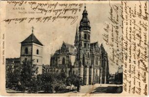 1902 Kassa, Kosice; Dóm és Urbán torony. Nyulászi Béla kiadása / cathedral and tower (Rb)