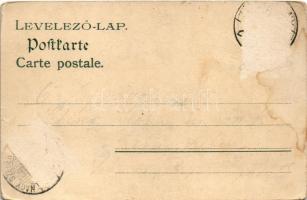 1905 Pozsony, Pressburg, Bratislava; Sétatér, villamos / Promenade, tram (Rb)