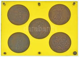 Kiss Nagy András (1930-1997) DN "Fodor József 1843-1901" kétoldalas bronz emlékérem (2x) (...