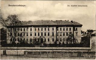 1917 Besztercebánya, Banská Bystrica; Állami felsőbb leányiskola. Havelka József kiadása / girl school (fa)