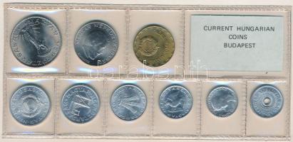 1981. 2f-10Ft (9xklf) érmés forgalmi sor fóliatokban T:UNC Adamo FO14