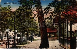 1915 Losonc, Lucenec; Losonczi-fürdő, vendéglő / Kúpele / spa, bath, restaurant (EB)