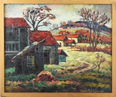 Vágh-Weinmann Mihály, Maurice (1899-1986): Francia táj. Olaj, vászon, jelzett. Fakeretben. 54x65 cm