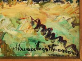 Vágh-Weinmann Mihály, Maurice (1899-1986): Napfényes táj. Olaj, vászon, jelzett. Fakeretben. 46x55 c...