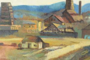 Jelzés nélkül, nagybányai festő, XX. sz. első fele: Nagybányai részlet. Olaj, vászon. 60x80 cm