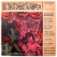 Bertolt Brecht, Kurt Weill: Die drei Groschenoper. LP Vinyl 1930 ETERNA. VG+