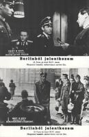 cca 1989 előtt készült ,,Pajzs és kard - Berlinből jelentkezem" című szovjet film jelenetei és ...