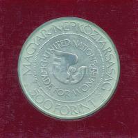 1984. 500Ft Ag "Nők évtizede" műbőr tokban, tanúsítvánnyal T:BU patina Adamo EM77