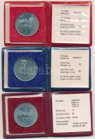 1983. 100Ft alpakka "Simon Bolivár" műbőrtokban, tanúsítvánnyal + 1983. 100Ft alpakka &quo...