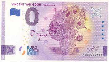 Hollandia 2022. 0E szuvenír bankjegy "Vincent van Gogh - Zonnebloemen" T:UNC  Netherlands 2022. 0 Euro souvenir banknote "Vincent van Gogh - Zonnebloemen" C:UNC