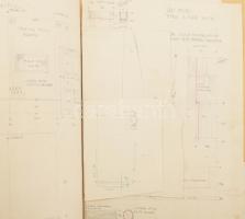 cca 1960 Varga Mátyás (1910-2002) grafikus, díszlettervező által készített színpadi látványtervek, a...