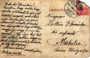 1917 Besztercebánya, Banská Bystrica; Bethlen Gábor utca, Reinhardt Kornél üzlete. Heller Flórián ki...