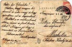 1917 Besztercebánya, Banská Bystrica; vár. Havelka József kiadása / castle (EM)