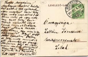 1911 Krasznahorkaváralja, Krásnohorské Podhradie (Rozsnyó, Roznava); vár az utcáról nézve, templom. ...