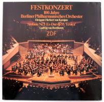 Festkonzert 100 Jahre Berliner Philharmonisches Orchester. Herbert von Karajan, Ludwig van Beethoven. Sinfonie Nr. 3 Es-Dur op. 55 'Eroica' LP Vinyl 1982 ZDF. G