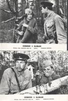 cca 1989 előtt készült ,,Csendesek a hajnalok" című szovjet film jelenetei és szereplői, 9 db v...