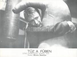 cca 1989 előtt készült ,,Tűz a fűben" című román film jelenetei és szereplői, 5 db produkciós f...