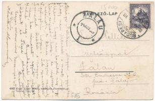 1927 Budapest XII. Svábhegyi fogaskerekű vasútállomástól a jánoshegyi vendéglőig közlekedő autóbuszo...